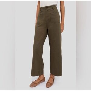 Tuckernuck‎ Wide Leg Green Davis Kakhi Pant Sz 10